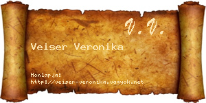 Veiser Veronika névjegykártya